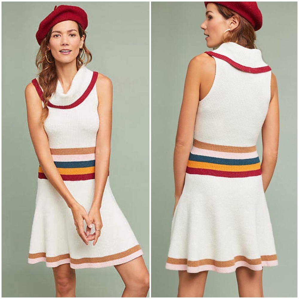 LAST ONE! Anthropologie Maeve Mod Sweater Dress - Picture 3 of 8